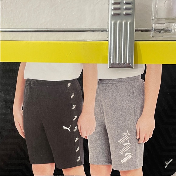 PUMA Short Youth 2 Pack All-Day Comfort Boys Black/Gray Size S-7/8 /Z5 - Picture 4 of 8